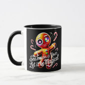 Mug Cosmic Gingerbread Man Art Magical Festive Christm (Gauche)