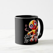 Mug Cosmic Gingerbread Man Art Magical Festive Christm (Devant droit)