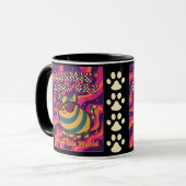Mug Cosmic Glacière Cat Retro - 80s/90s Style de dessi (Devant gauche)