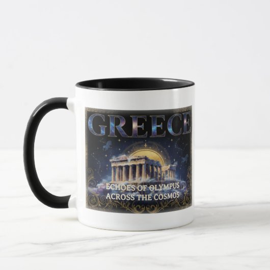 Mug Cosmic Greece Ancient Temple Celestial Art (Gauche)