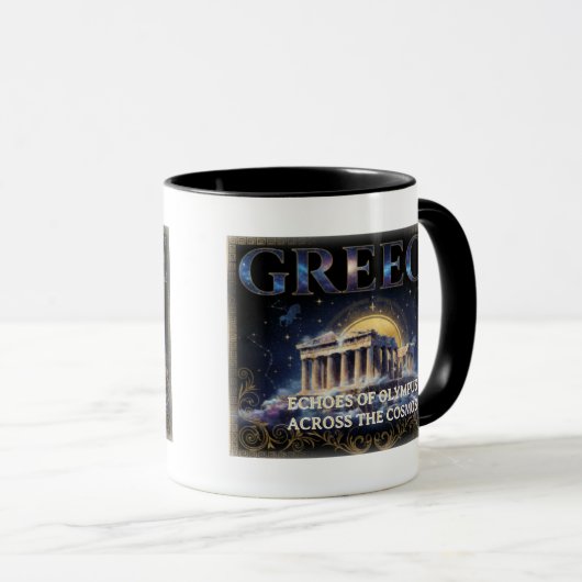 Mug Cosmic Greece Ancient Temple Celestial Art (Devant droit)