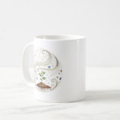 Mug Cosmic Growth Nature Plant with Roots and Stars  (Devant gauche)