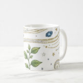 Mug Cosmic Growth Nature Plant with Roots and Stars  (Devant droit)