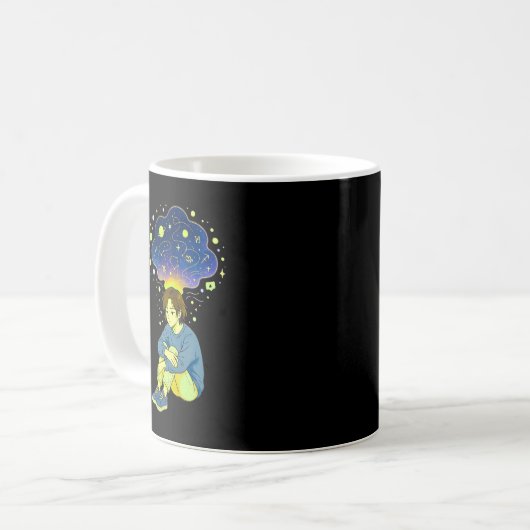 Mug Cosmic Overthinking • Spiritual Mind Overflow (Devant gauche)