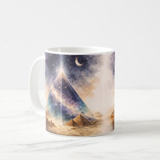 Mug Cosmic Pyramid Ancient Egypt Inspired (Devant gauche)
