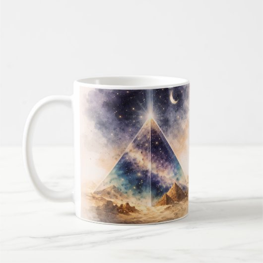 Mug Cosmic Pyramid Ancient Egypt Inspired (Gauche)