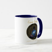 Mug Cosmic Serenity Meditation – Galaxy Mandala  (Devant droit)