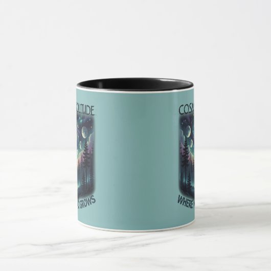 Mug Cosmic Solitude Galaxy Forest • Moon Phases (Centre)