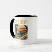 Mug Cosmic Surf Retro Wave • Vintage Sunset Surfing (Devant gauche)