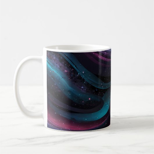 Mug 🌌 Cosmic Swirls: Galaxy-Inspired Abstract Design (Gauche)