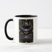 Mug Cosmic USA Eagle Celestial Map Art (Gauche)