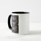 Mug Cosmic USA Eagle Celestial Map Art (Devant gauche)