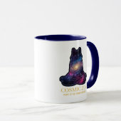 Mug Cosmic Zen Wolf – Meditating Galaxy Spirit Animal  (Devant droit)