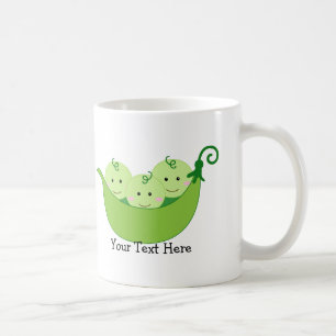 Mug Cosses de pois de triplet (personnalisables)