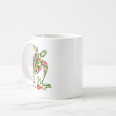 Mug Costa Maya Mexico Sea Turtle Trocal Hibiscus Vacat (Devant gauche)