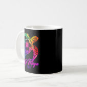 Mug Costa Maya Mexico Tie Dye Sea Turtle Hibiscus Beac (Devant gauche)