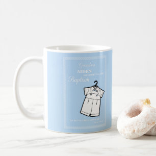Mug Costume Baptême de petit-fils sur Bleu bébé Person