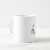 Mug Costume dalmate Halloween Cool Simple Animal Fu (Devant gauche)