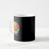 Mug Costume De Burger Smash Avec Gants De Boxe Drôle C (Devant gauche)