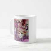 Mug Costume de Carnaval violet, Venise (Devant gauche)