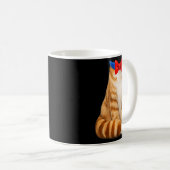 Mug Costume de chat orange noeud papillon tabby mignon (Devant droit)
