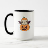 Mug Costume de chaume Citrouille Sloth Halloween (Gauche)
