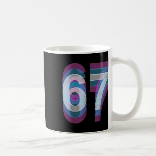 Mug Costume de Couple 67 Six Sept Mème Drôle  (Droite)