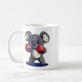 Mug Costume de koala drôle avec gants de boxe (Gauche)