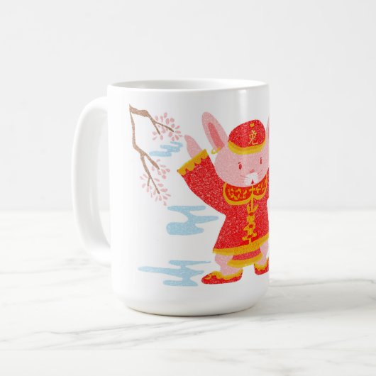 Mug Costume de lapin chinois (Devant gauche)