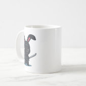 Mug Costume de lapin ninja cool pour Pâques de samoura (Devant gauche)