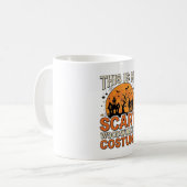 Mug Costume de menuiserie effrayant Halloween Design V (Devant gauche)