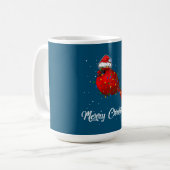 Mug Costume de Noël Cardinal Bird Light Cardinal (Devant gauche)