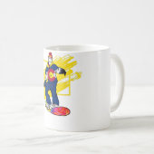 Mug Costume de Noël neige hivernal danser Sant (Devant droit)