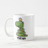 Mug Costume de Noël Tree Rex Dinosaure Lumière d'Arbre (Gauche)