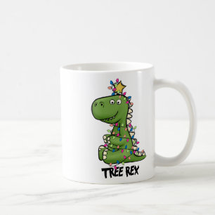 Mug Costume de Noël Tree Rex Dinosaure Lumière d'Arbre