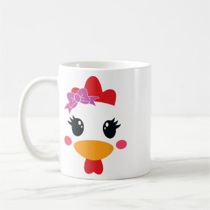 Mug Costume de poulet Halloween Tête de poulet Coq Amu