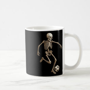 Mug Costume de soccer squelette rétro Halloween drôle