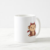 Mug Costume de sorcière singe Halloween mignonne diabl (Devant droit)
