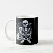 Mug Costume de squelette d'Halloween pour chien comme (Gauche)