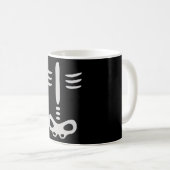 Mug Costume de squelette pour enfants d'Halloween (Devant droit)