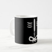 Mug Costume de squelette pour enfants d'Halloween (Devant gauche)