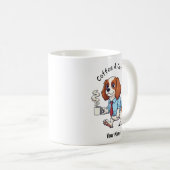 Mug Costume de travail amusant Cavalier King Charles C (Devant droit)