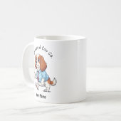 Mug Costume de travail amusant Cavalier King Charles C (Devant gauche)