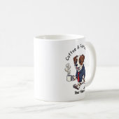 Mug Costume de travail drôle pour chien Pointer Café  (Devant droit)