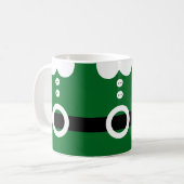 Mug Costume d'elfe de Noël - Graphisme de Noël propre (Devant gauche)