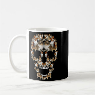 Mug Costume d'Halloween crâne de chien Rough Collie