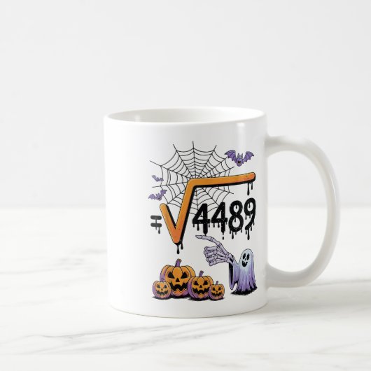 Mug Costume d'Halloween de professeur de mathématiques (Droite)