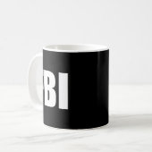 Mug Costume d'Halloween drôle d'agent inspecteur répli (Devant gauche)