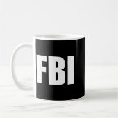 Mug Costume d'Halloween drôle d'agent inspecteur répli (Gauche)