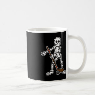Mug Costume d'Halloween du joueur de hockey de squelet